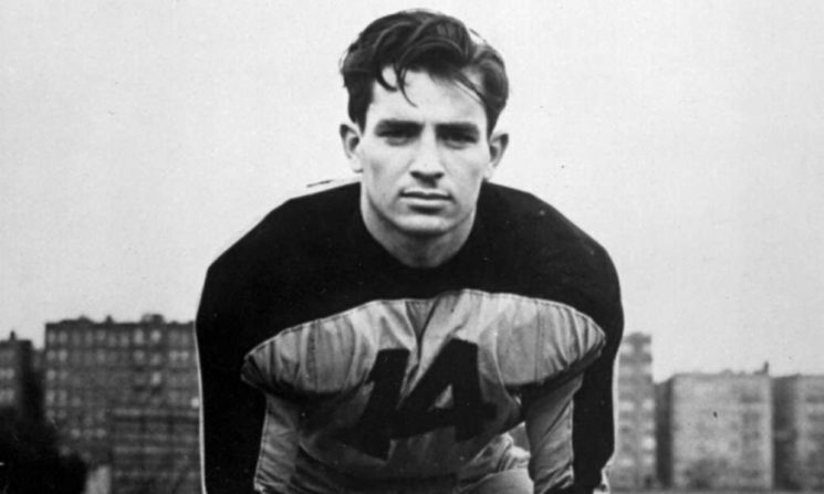 Jack Kerouac on the football field