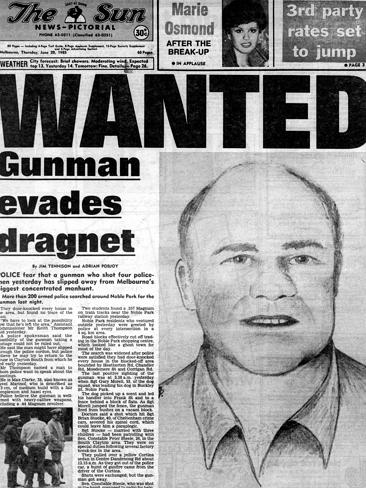 How ‘The Sun’ newspaper would go on to cover the chaotic night of gunplay.
