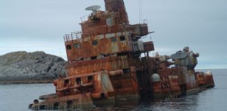 Руският боен крайцер Мурманск, Норвегия.