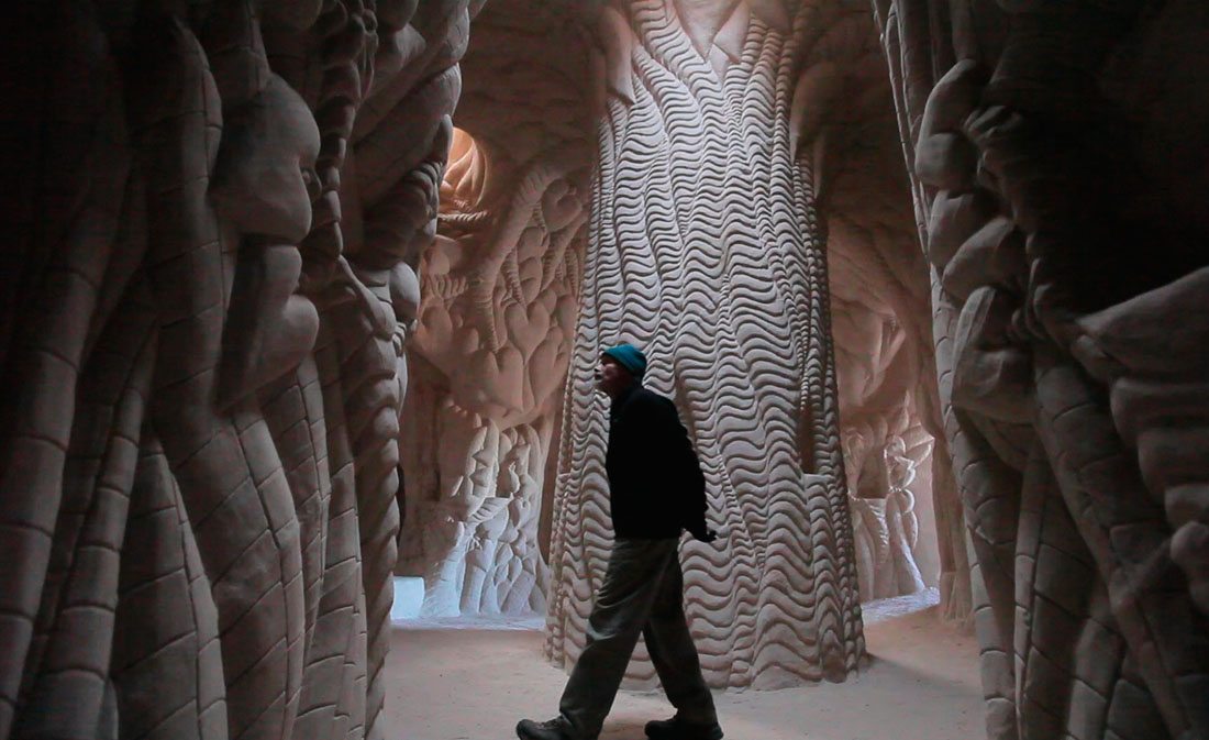 CAVEDIGGER--Ra Paulette and his cathedral-like art caves are the subject of "Cavedigger," a 2013 documentary by filmmaker Jeffrey Karoff. (courtesy photo) wjohnson@abqjournal.com Mon Dec 02 13:15:46 -0700 2013 1386015345 FILENAME: 163272.jpg
