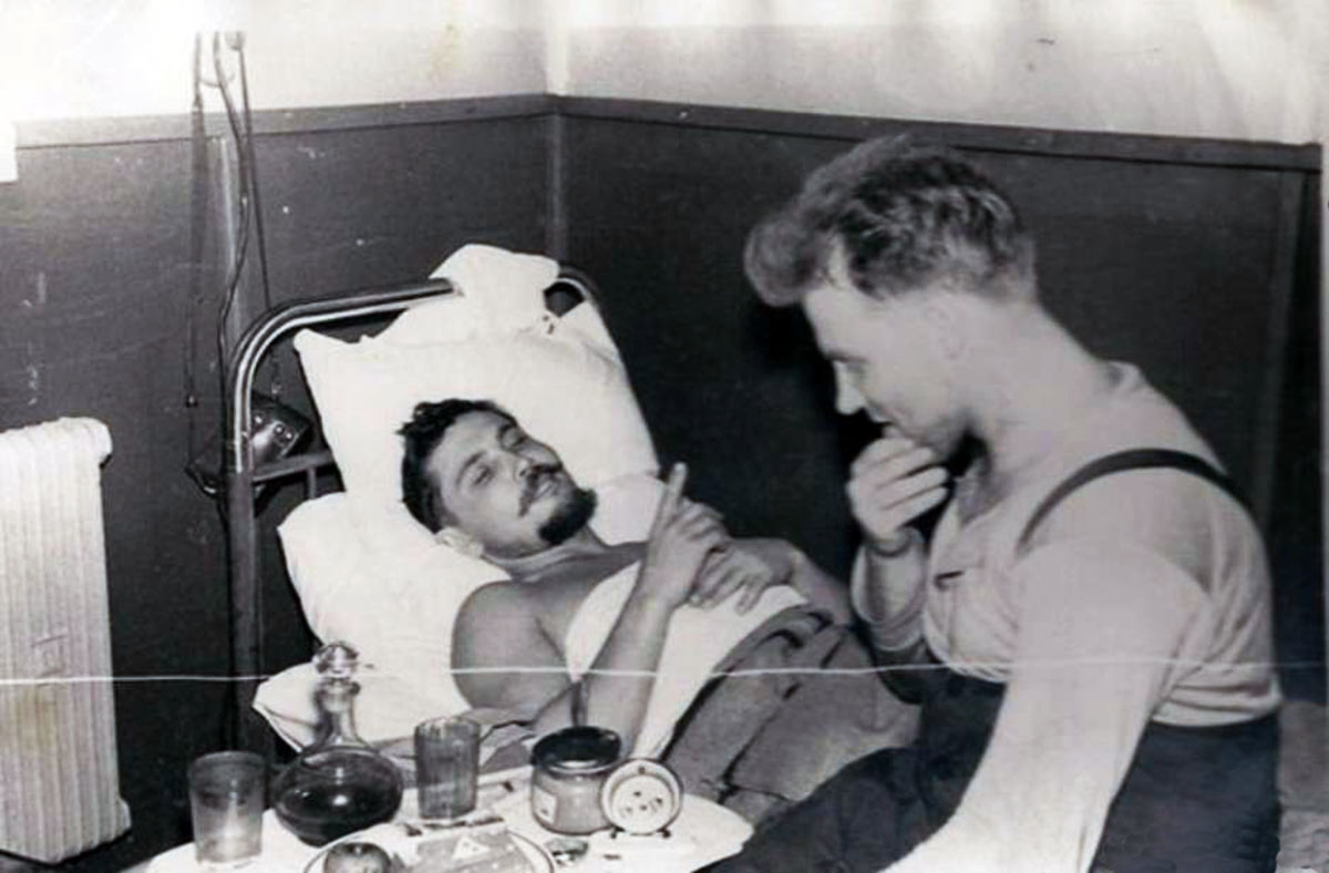 Dr. Leonid Rogozov operating himself to remove his appendix in Antarctica, 1961 (1)