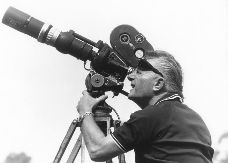 Horst Grund mit Filmkamera