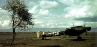 german aircraft luftwaffe bf 110 at bulgarian airport