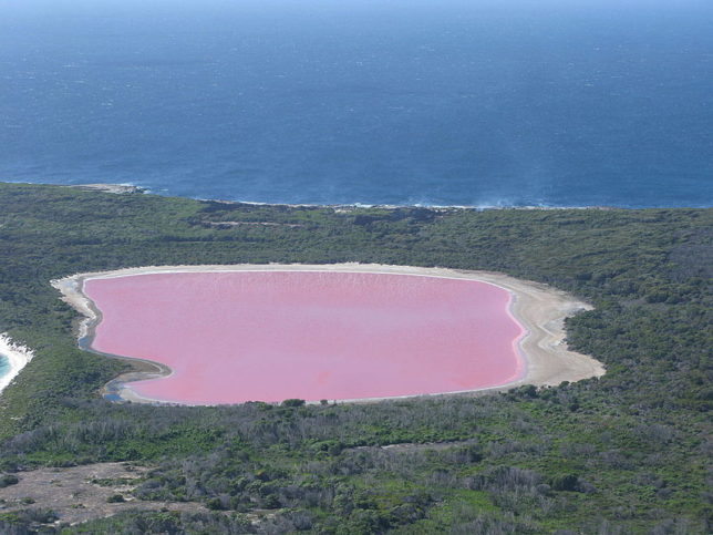 розово езеро