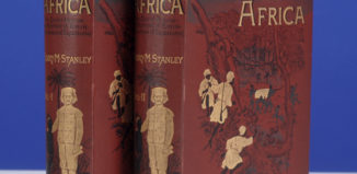 Първо издание на книгата на Хенри Мортън Стенли In Darkest Africa.