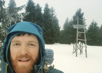 Патрик, който напусна работа, за да обикаля пеш Европа Патрик